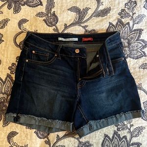 Staple dark denim jean shorts